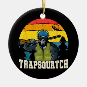 Adorno De Cerámica Trapsquatch Hombres de Tiro de arcilla divertida d