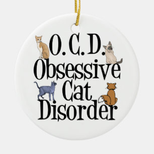 Adorno De Cerámica Trastorno obsesivo del gato