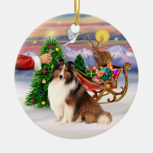 Adorno De Cerámica Tratamiento para un Shetland Sheepdog (#7)