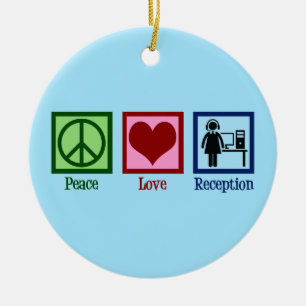 Adorno De Cerámica Trato acogedor de recepción para el amor