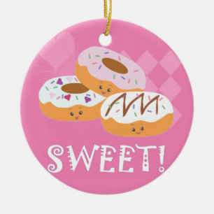 Adorno De Cerámica Tratos dulces - ¡Donuts!