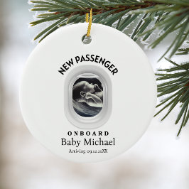 Adorno De Cerámica Travel Pregnancy Announcement Passenger On Board