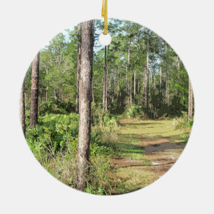 Adorno De Cerámica Trayectoria En El Bosque 2656