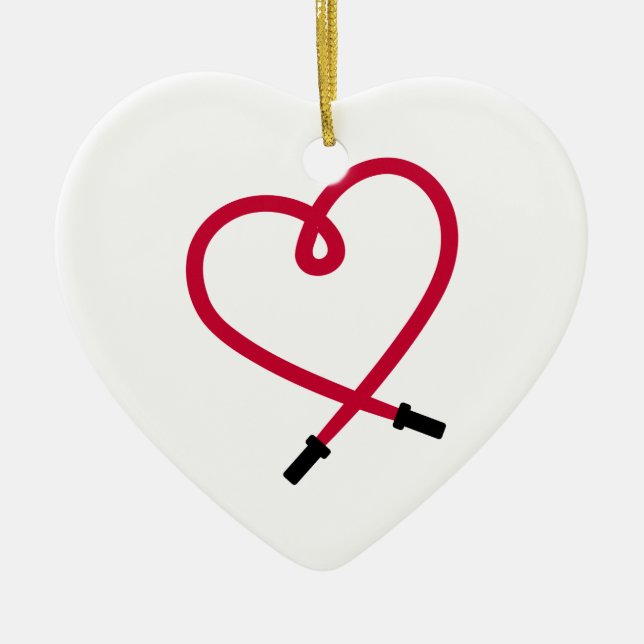 Adorno De Cerámica Trazo de salto (Frente)