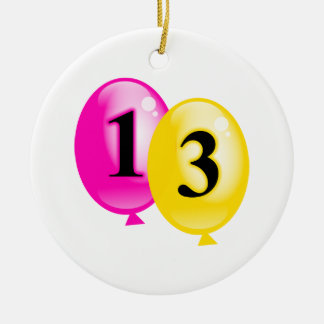 Adorno De Cerámica Trece globos