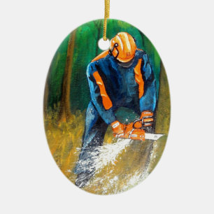 Adorno De Cerámica Tree Surgeon Arborist christmas present Birthday
