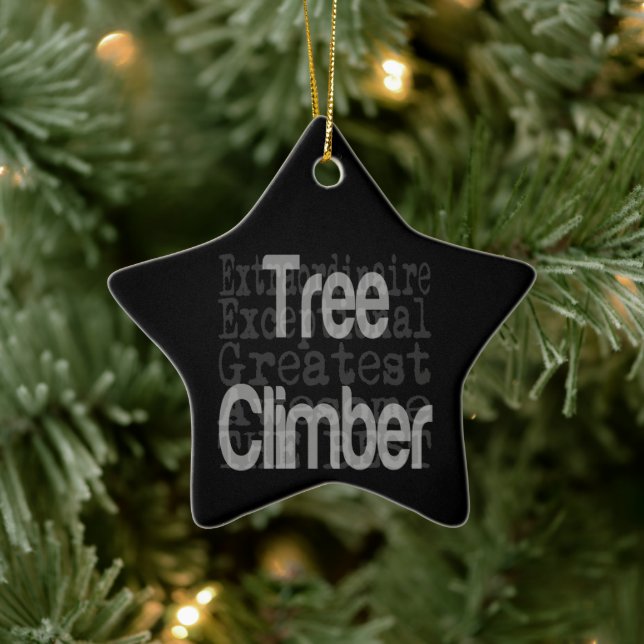 Adorno De Cerámica Trember Climber Extraordinaire (Árbol)