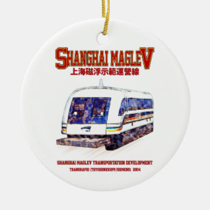 Adorno De Cerámica Tren Transrápido Maglev SMT de Shanghai de alta ve