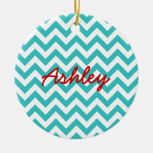 Adorno De Cerámica Trendy Chevron Ornament