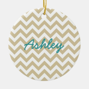 Adorno De Cerámica Trendy Chevron Ornament