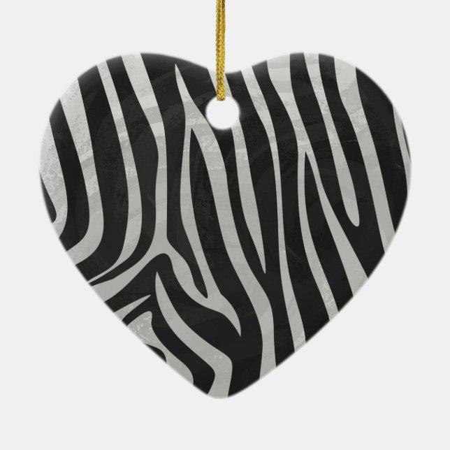 Adorno De Cerámica Trendy Zebra Animal Print Pattern created by Imagi (Atrás)