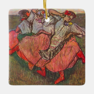 Adorno De Cerámica Tres bailarinas rusas de Edgar Degas