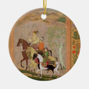 Adorno De Cerámica Tres príncipes Going Hunting, c.1635 (aguazo en e