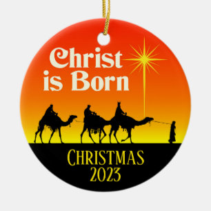 Adorno De Cerámica Tres sabios Navidades de la Estrella de Belén