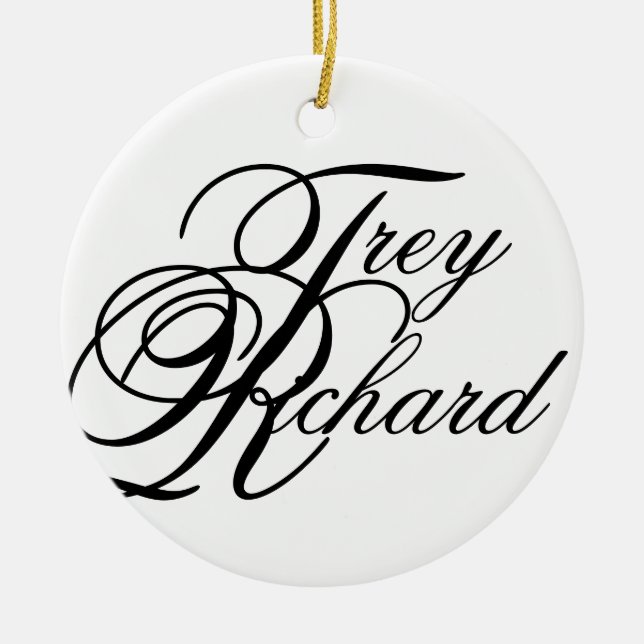 Adorno De Cerámica Trey Richard (Frente)