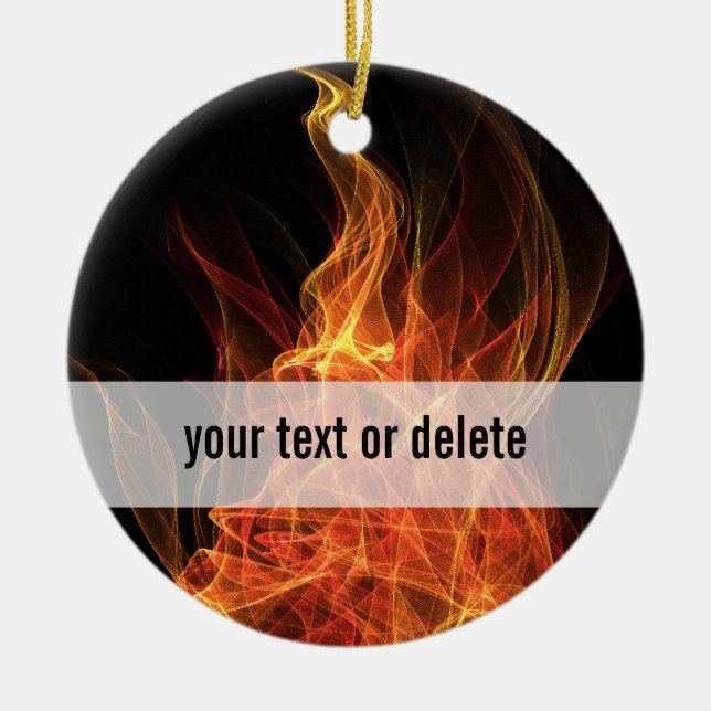 Adorno De Cerámica Triángulo del fuego (Frente)