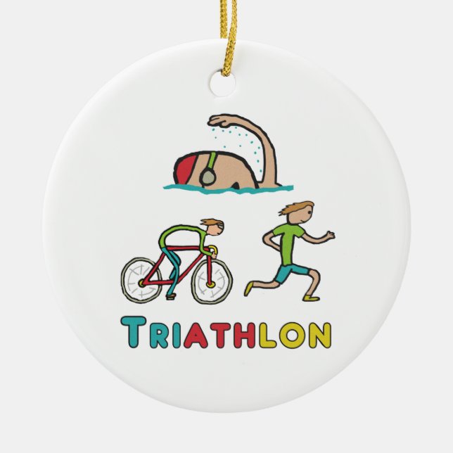 Adorno De Cerámica Triathlon (Frente)