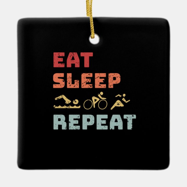 Adorno De Cerámica Triatlón (Anverso)