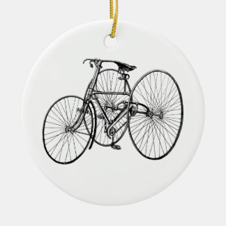 Adorno De Cerámica Triciclo del vintage - bicicleta de tres ruedas