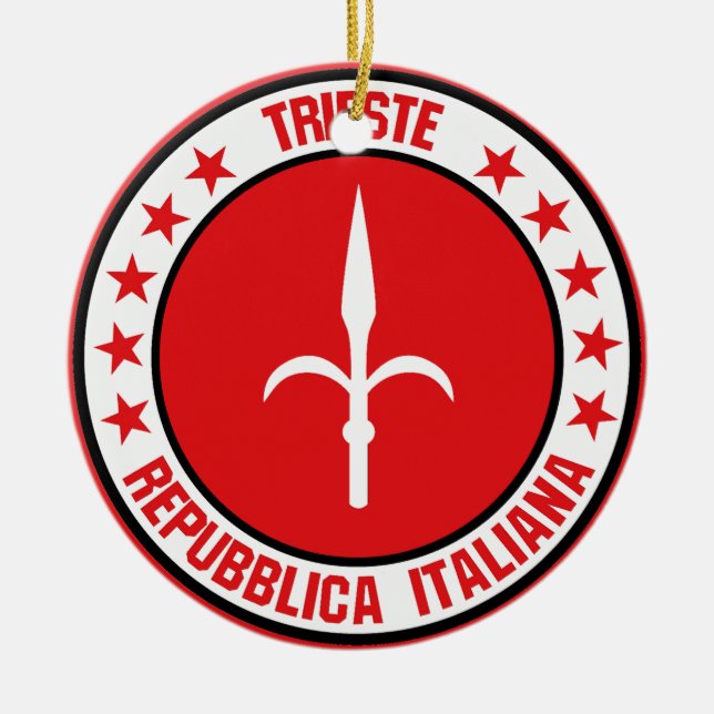 Adorno De Cerámica Trieste (Frente)