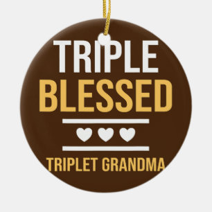 Adorno De Cerámica Triple bendición Triplet Abuelas Abuelas Abuelas F