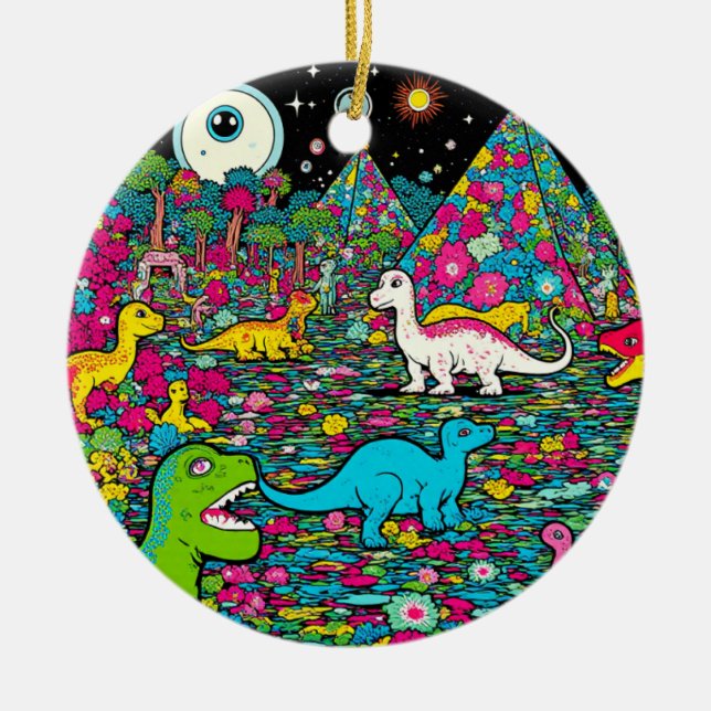 Adorno De Cerámica Trippy (Frente)