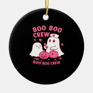 Adorno De Cerámica Tripulación de Boo Boo Enfermera Divertida Bruja d