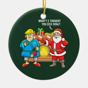 Adorno De Cerámica Triunfo de Santa del navidad divertido