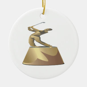 Adorno De Cerámica Trofeo del golf