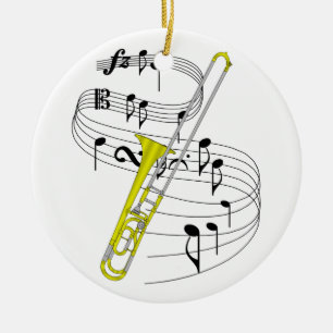 Adorno De Cerámica Trombone