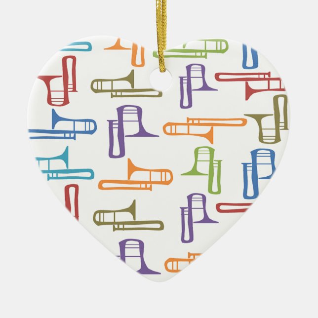 Adorno De Cerámica Trombones (Frente)