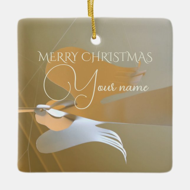 Adorno De Cerámica Trompetas de ángel (Anverso)