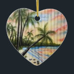 ADORNO DE CERÁMICA TROPICAL PALM TREES BEACH BLINDS<br><div class="desc">TROPICAL PALM TREES BEACH BLINDS</div>
