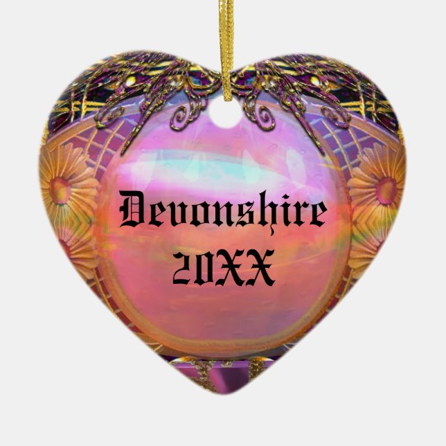 Adorno De Cerámica Trouessart Merry Monograma (Frente)