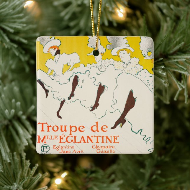 Adorno De Cerámica Troupe de Mademoiselle Eglantine, Toulouse Lautrec (Árbol)