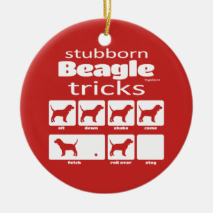 Adorno De Cerámica Trucos de Beagle