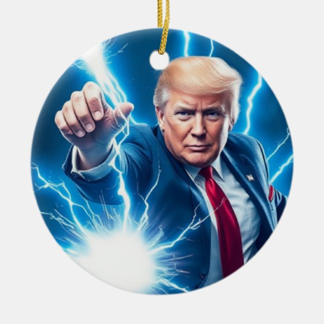Adorno De Cerámica Trump (Frente)