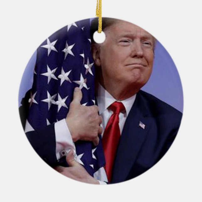 Adorno De Cerámica Trump 2020 4 años más (Atrás)