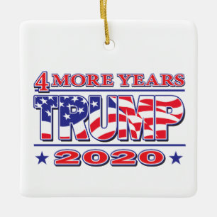 Adorno De Cerámica Trump 2020 4 años más