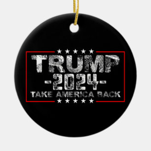 Adorno De Cerámica Trump 2024 Recuperemos Estados Unidos Política Vin