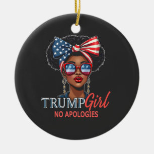 Adorno De Cerámica Trump Chica sin disculpas Inaguración Chicas poder