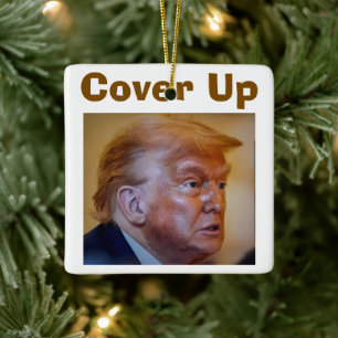 Adorno de cerámica Trump/Encubrimiento