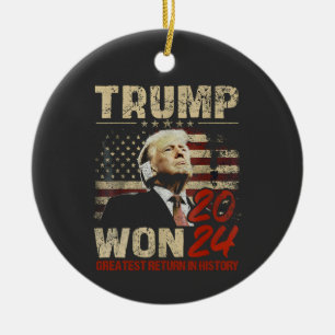 Adorno De Cerámica Trump ganó el mayor retorno en la historia en 2024