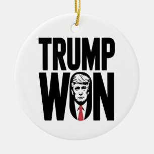 Adorno De Cerámica Trump Ganó Trump Vance Elección Presidente Discurs