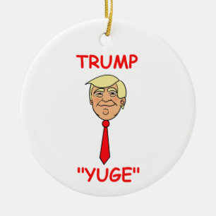 Adorno De Cerámica Trump Personalizado enfrenta el empate - "Yuge"
