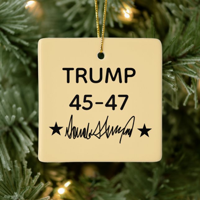 Adorno De Cerámica Trump Signature 45-47 (Árbol)