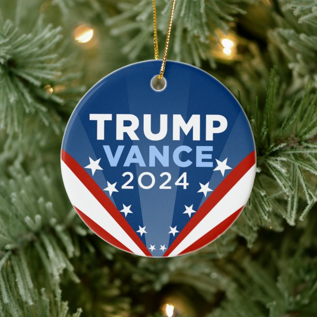 Adorno De Cerámica Trump Vance 2024 (Árbol)