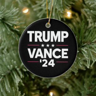 Adorno De Cerámica Trump Vance 2024 para las elecciones presidenciale