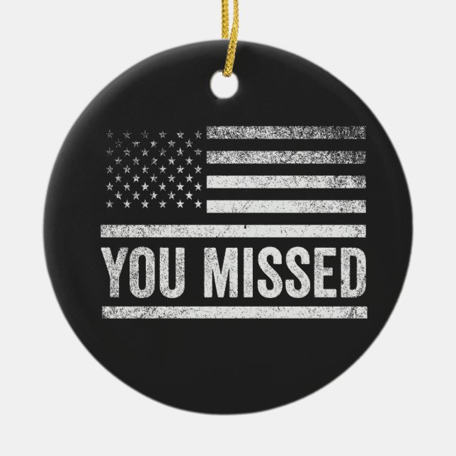 Adorno De Cerámica Trump Vance Elections Navidades feos suéter (Frente)