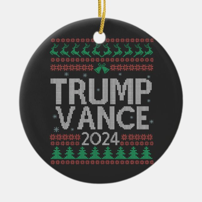 Adorno De Cerámica Trump Vance vuelve a hacer que Estados Unidos vuel (Frente)